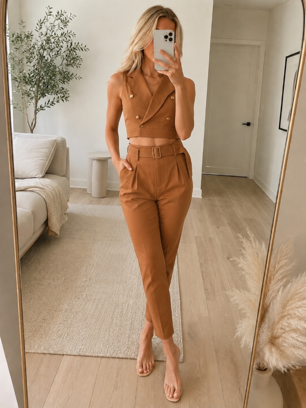 Two Piece Pant Set Rust - Picture 6 of 6